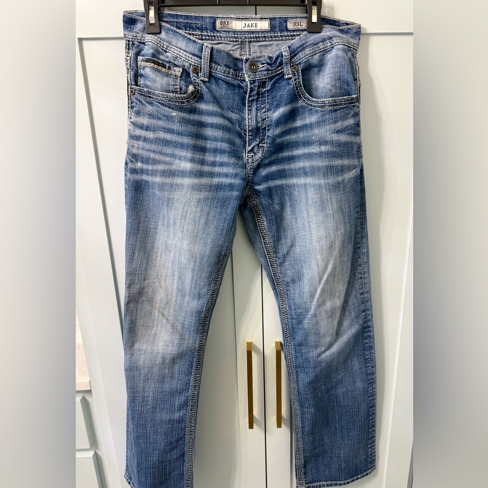 Buckle BKE Faded Blue Straight Jeans